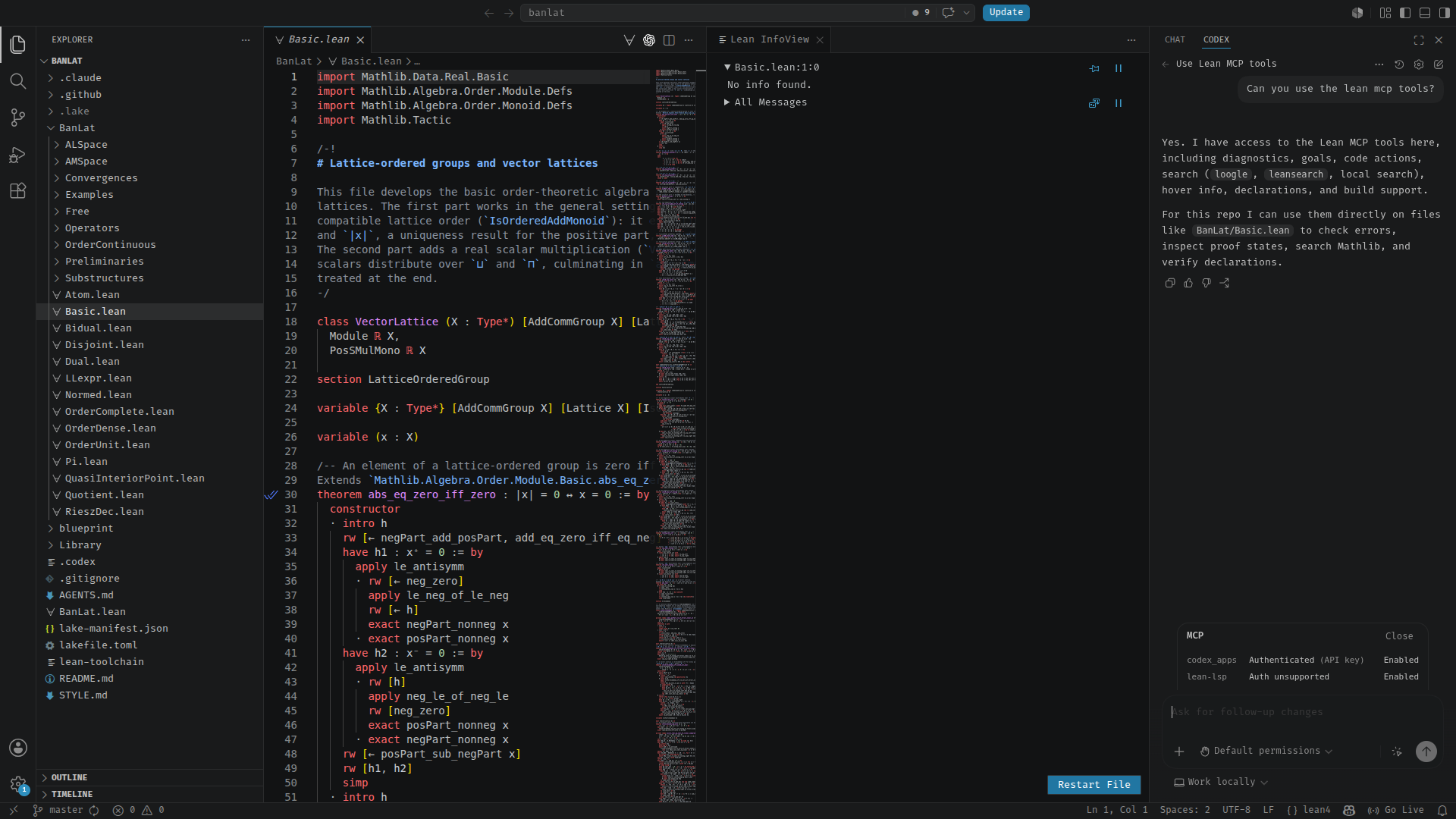 Lean MCP in Codex