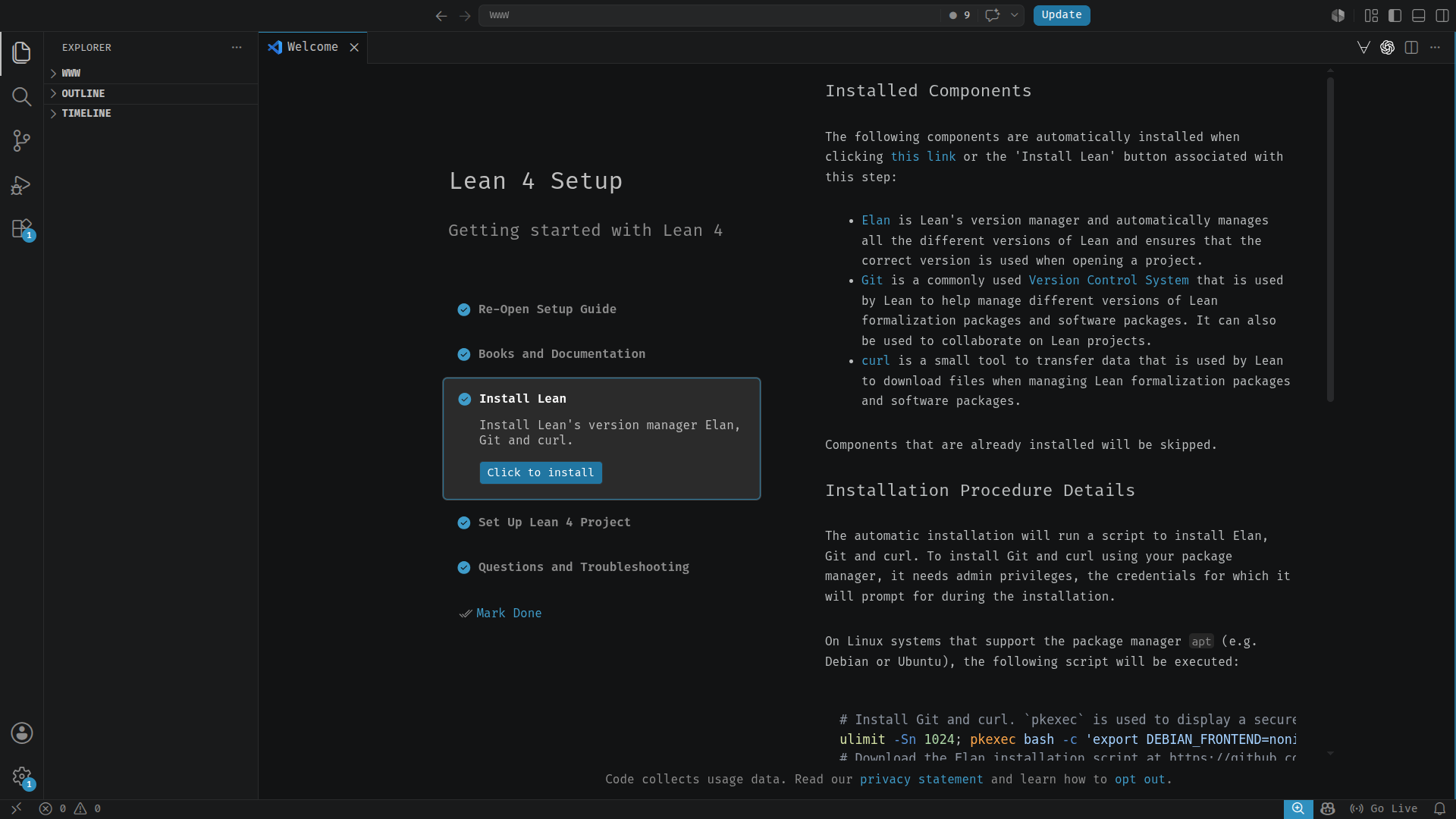 Configuration instructions