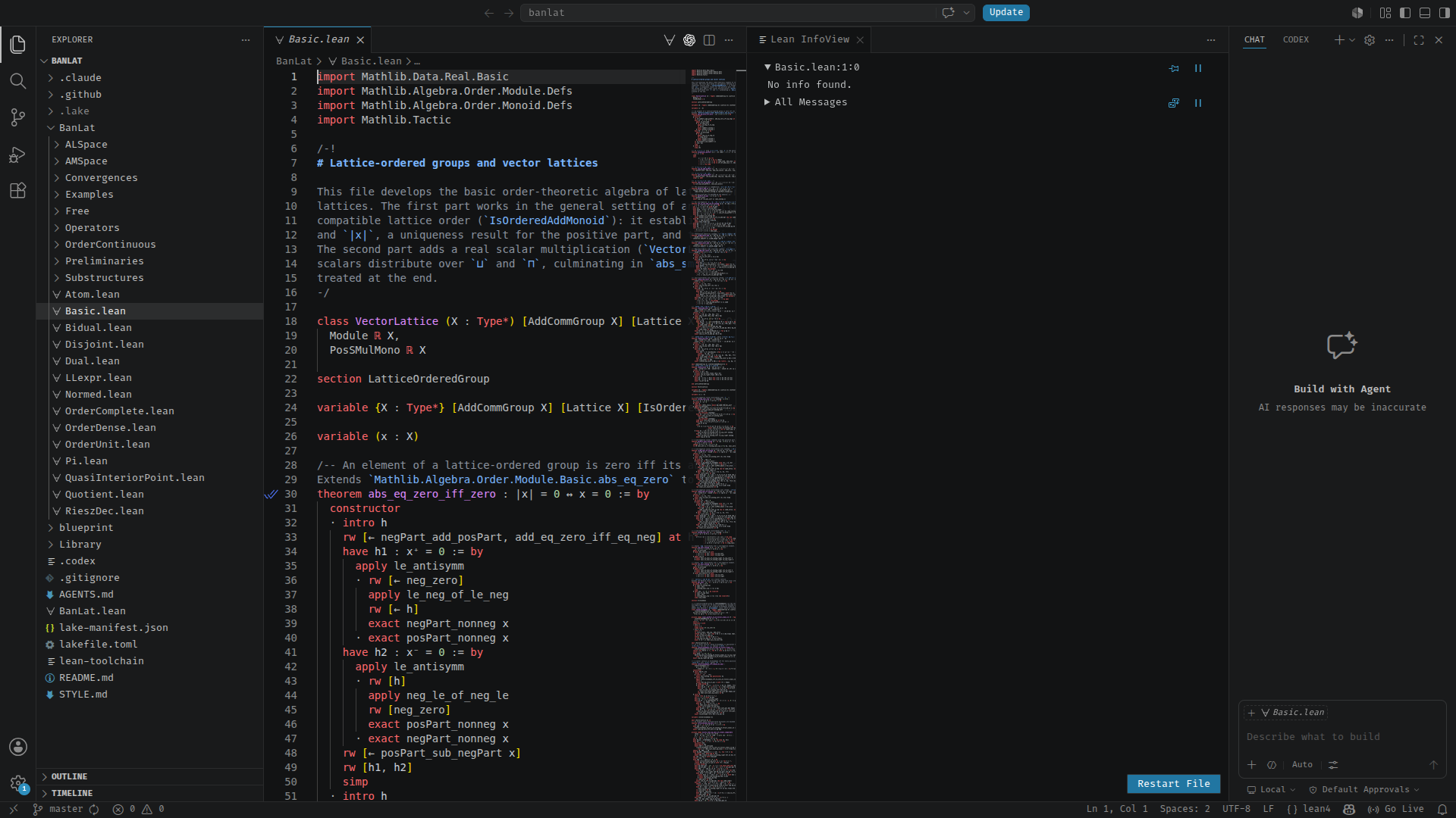 VS Code Lean file