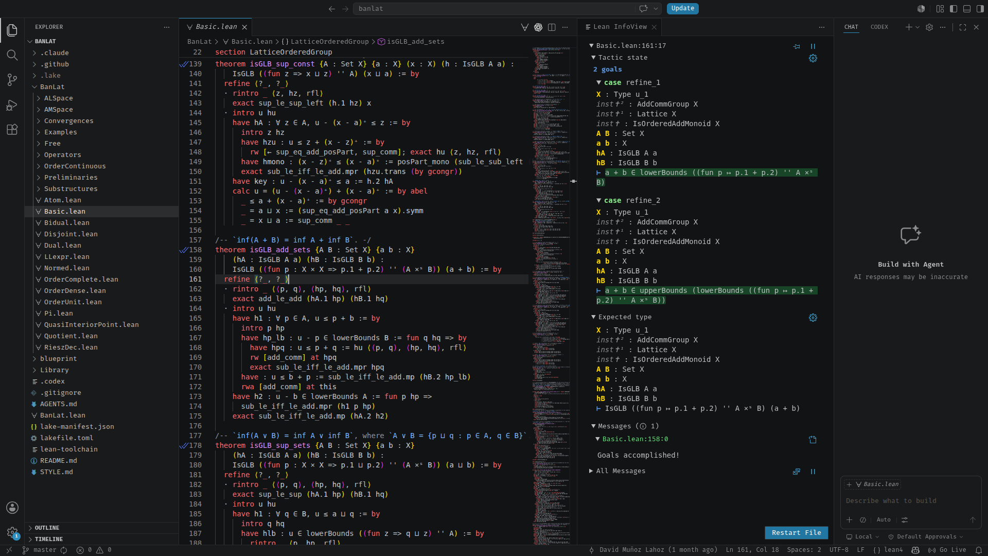 VS Code Lean file infoview